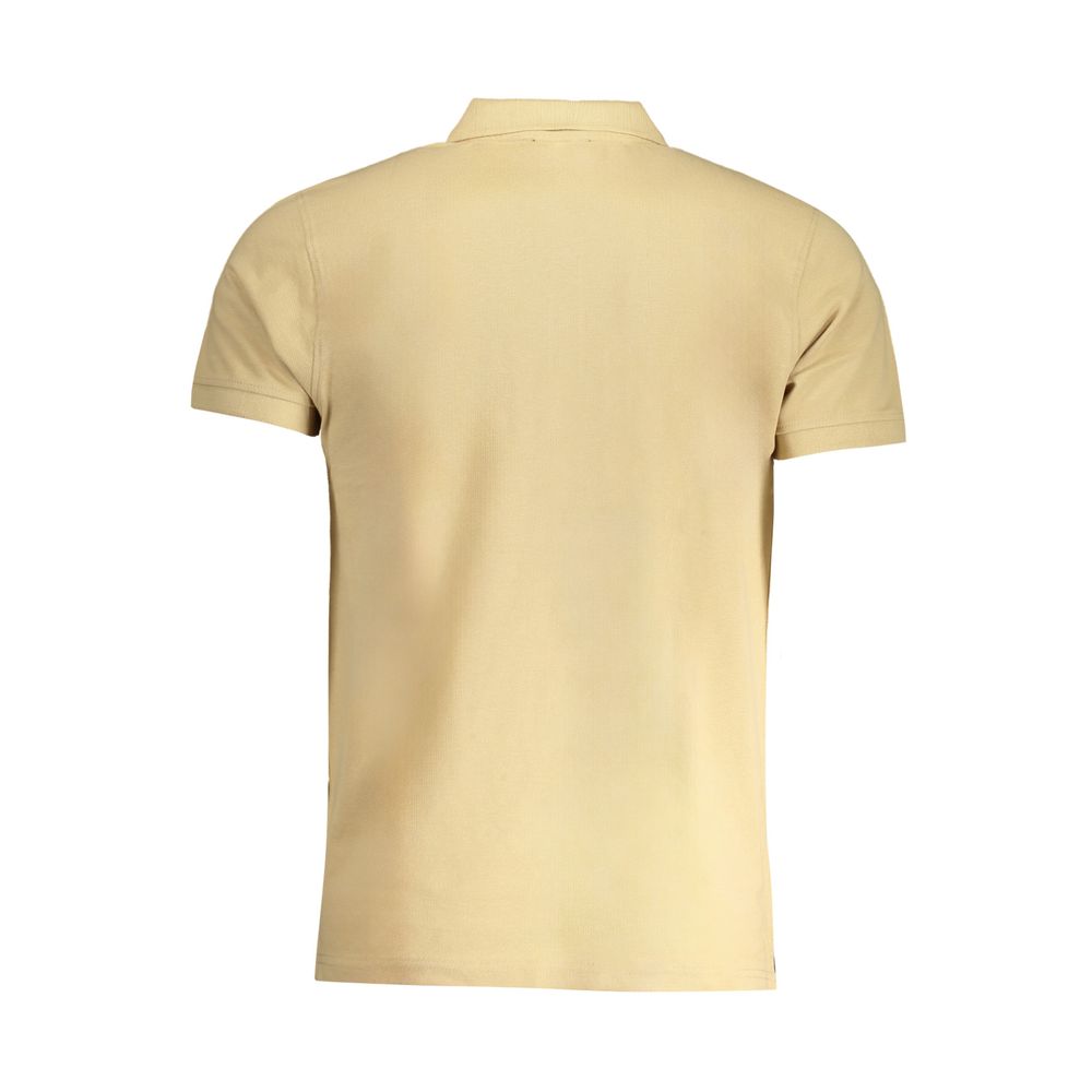 Tricou polo bej din bumbac