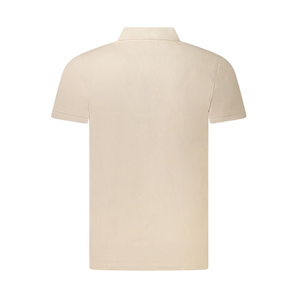 Tricou polo bej din bumbac