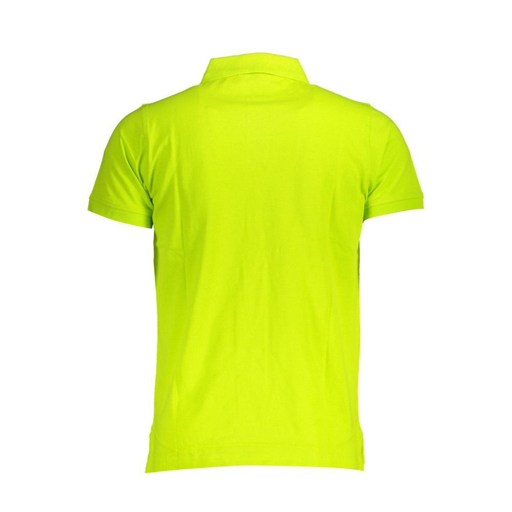Tricou polo galben din bumbac pentru bărbați