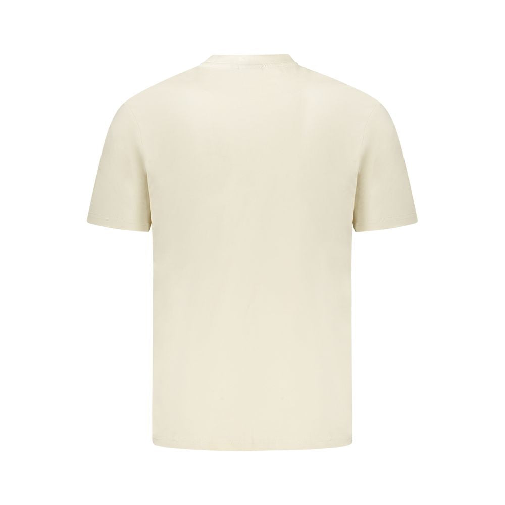 Tricou bej din bumbac pentru bărbați