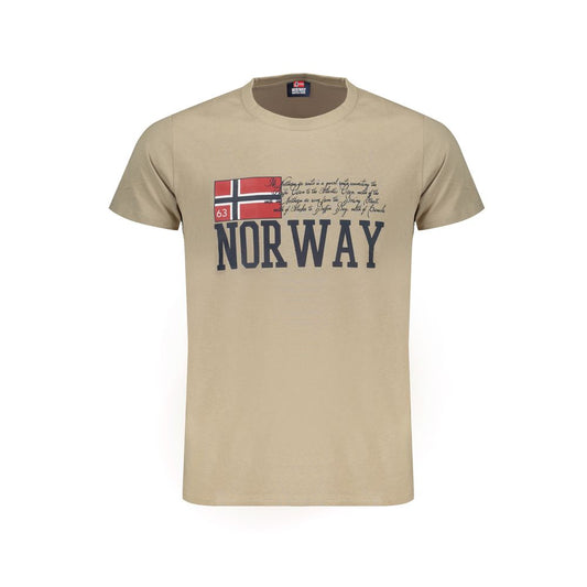 Tricou bej din bumbac