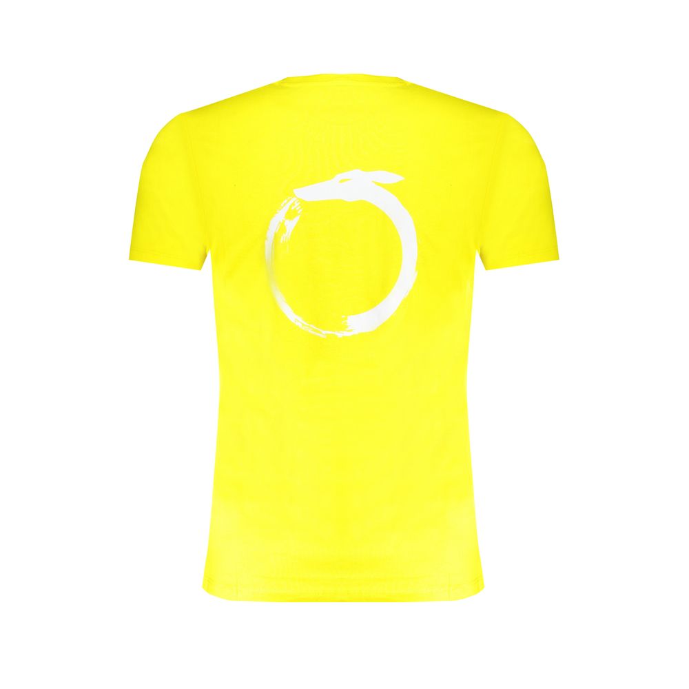 Tricou galben din bumbac