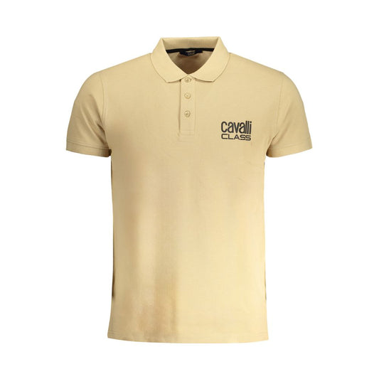 Tricou polo bej din bumbac