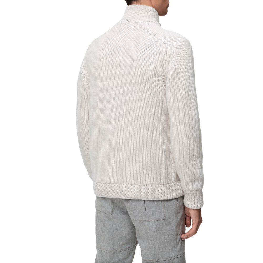 White Wool Men's Jacket