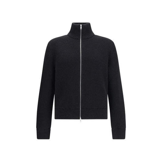 Zipped Cotton Cardigan